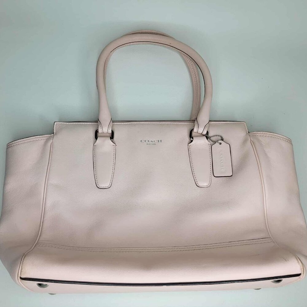 Coach Leather Women's Handbag in Pale Pink Color (Misty Rose)